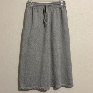 FP Movement Drawstring Skirt Brwn Woman Sz S Pockets Beach Terry Boho Lounge